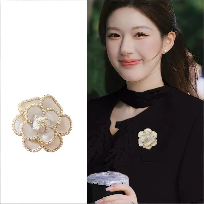 Elegant Camellia Brooch