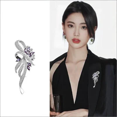 Luxury suit brooch