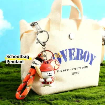Badminton Baseball Line Puppy Keychain, Pendant