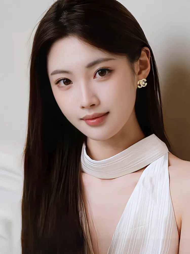 Double C earrings, high-end ear clips