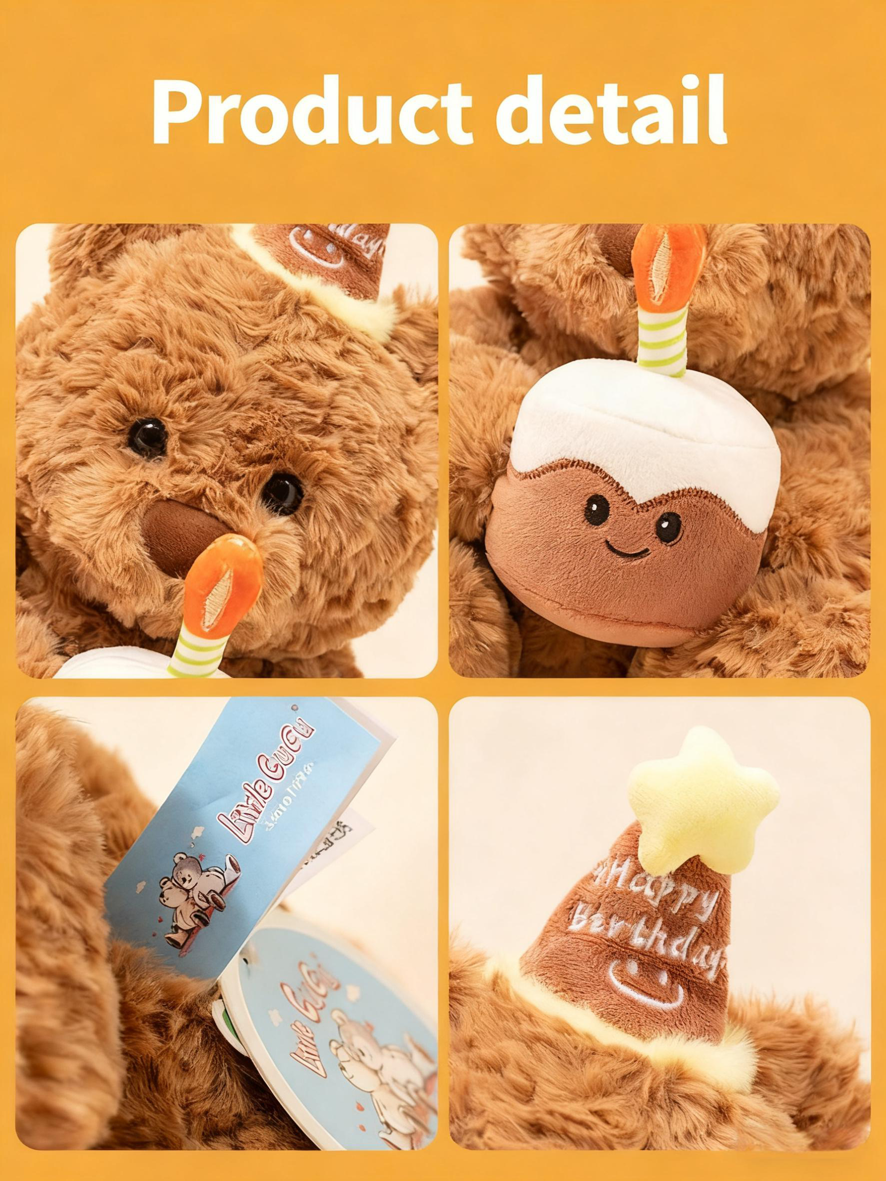 Birthday gift, Teddy bear plush toy