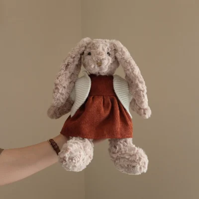 Retro terry brown bunny stuffed animal